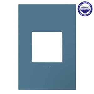 Legrand - AWP1G2MY - One-Gang-Plus Screwless Wall Plate with Microban - adorne - Mystic