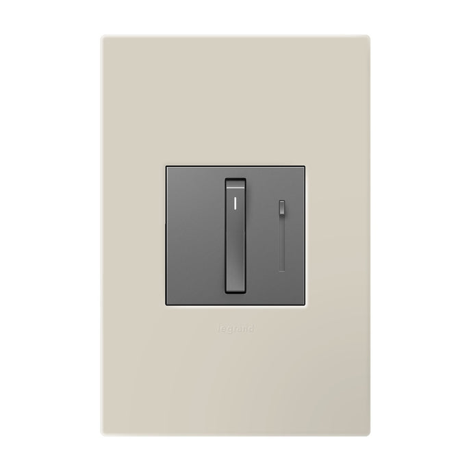 Legrand - AWP1G2OM - One-Gang-Plus Screwless Wall Plate with Microban - adorne - Oatmeal