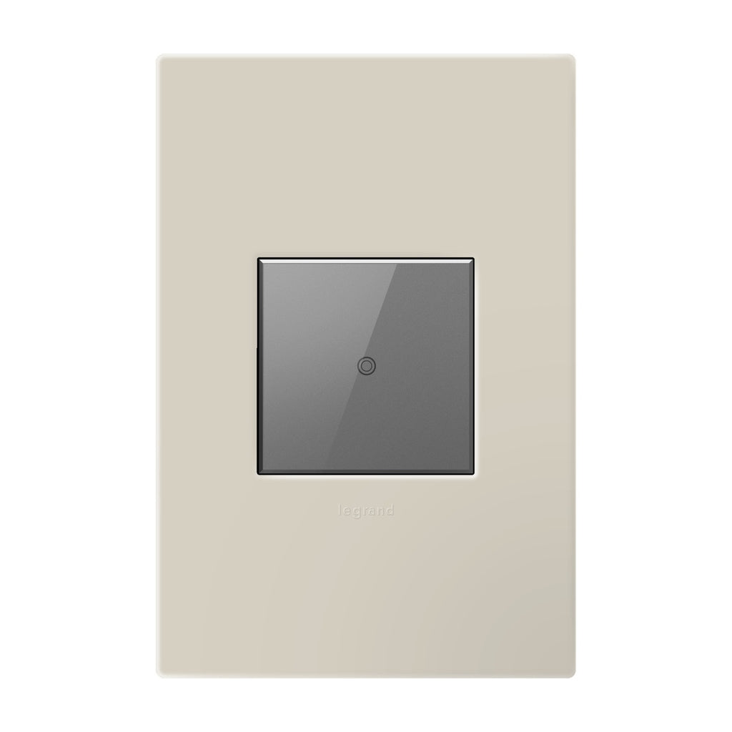 Legrand - AWP1G2OM - One-Gang-Plus Screwless Wall Plate with Microban - adorne - Oatmeal