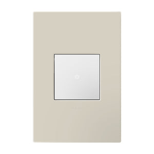 Legrand - AWP1G2OM - One-Gang-Plus Screwless Wall Plate with Microban - adorne - Oatmeal