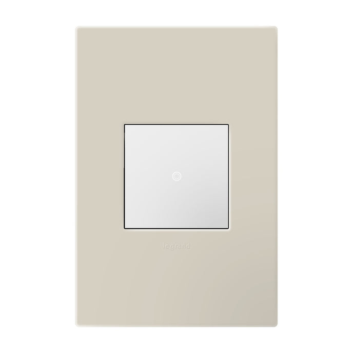 Legrand - AWP1G2OM - One-Gang-Plus Screwless Wall Plate with Microban - adorne - Oatmeal