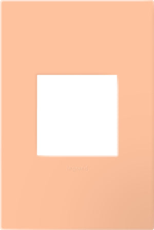Legrand - AWP1G2PY - One-Gang-Plus Screwless Wall Plate with Microban - adorne - Peachy