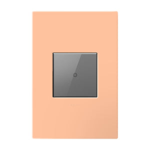 Legrand - AWP1G2PY - One-Gang-Plus Screwless Wall Plate with Microban - adorne - Peachy