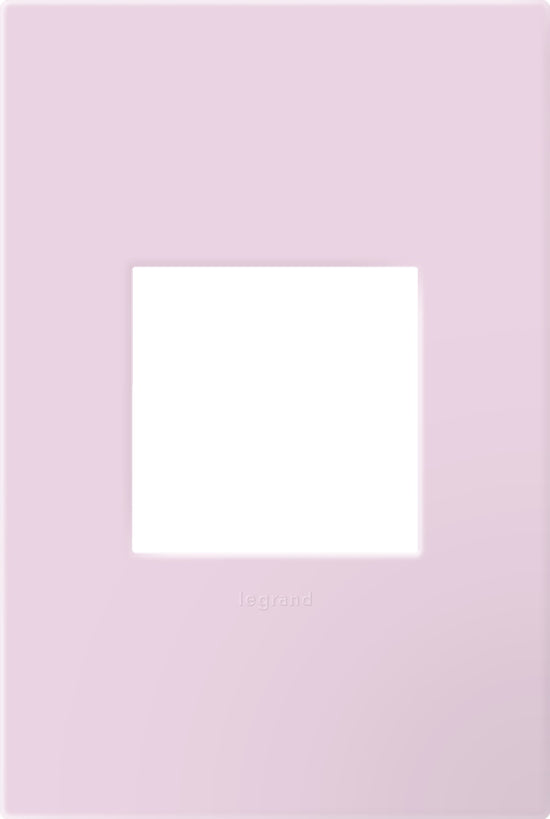 Legrand - AWP1G2RA - One-Gang-Plus Screwless Wall Plate with Microban - adorne - Rosa