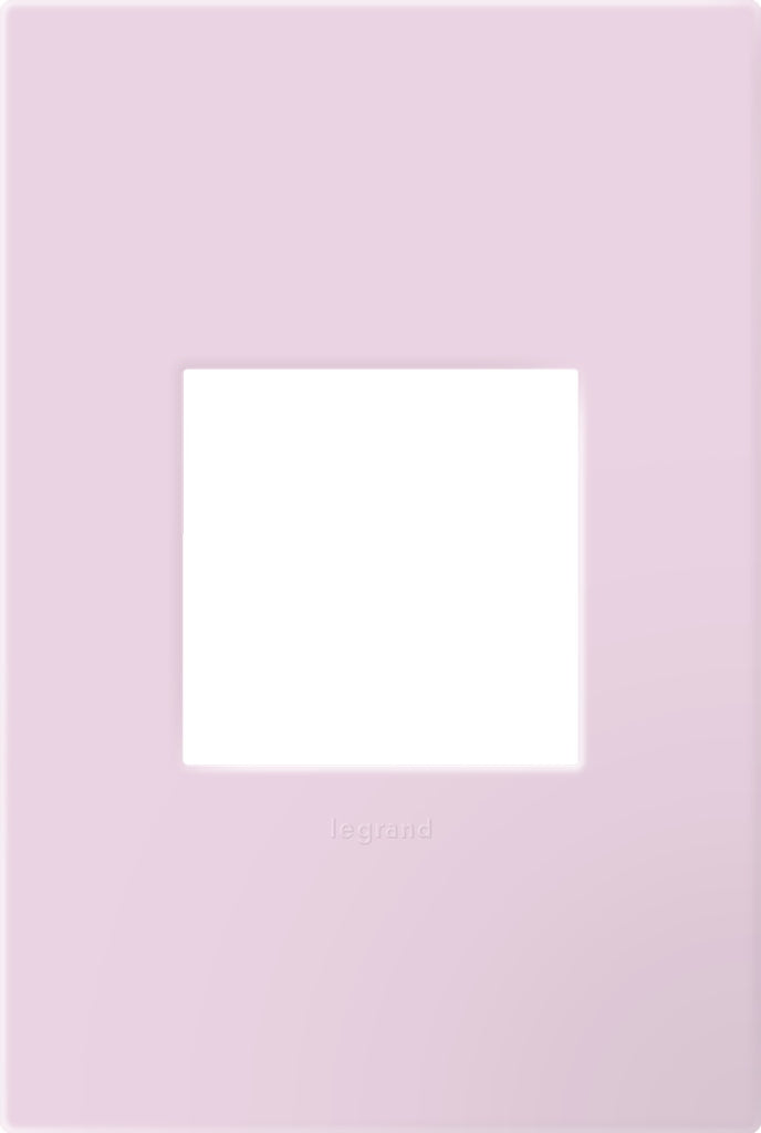 Legrand - AWP1G2RA - One-Gang-Plus Screwless Wall Plate with Microban - adorne - Rosa