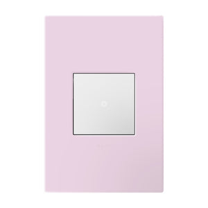 Legrand - AWP1G2RA - One-Gang-Plus Screwless Wall Plate with Microban - adorne - Rosa