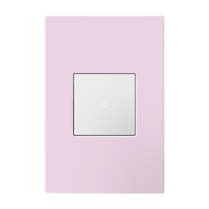 Legrand - AWP1G2RA - One-Gang-Plus Screwless Wall Plate with Microban - adorne - Rosa