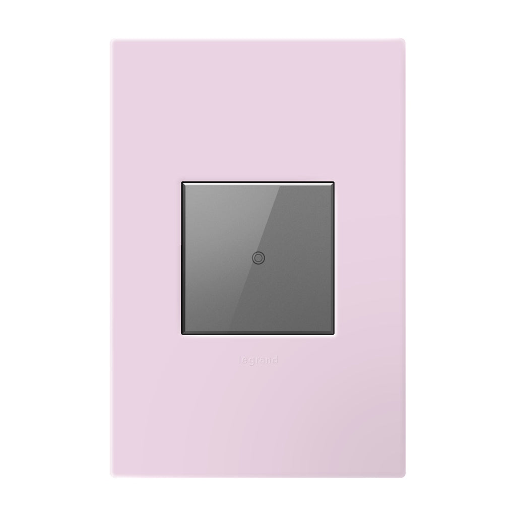 Legrand - AWP1G2RA - One-Gang-Plus Screwless Wall Plate with Microban - adorne - Rosa