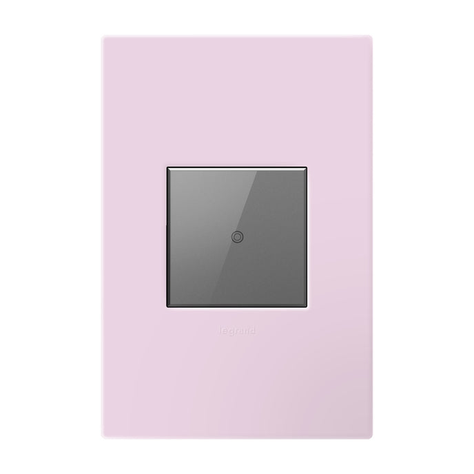 Legrand - AWP1G2RA - One-Gang-Plus Screwless Wall Plate with Microban - adorne - Rosa