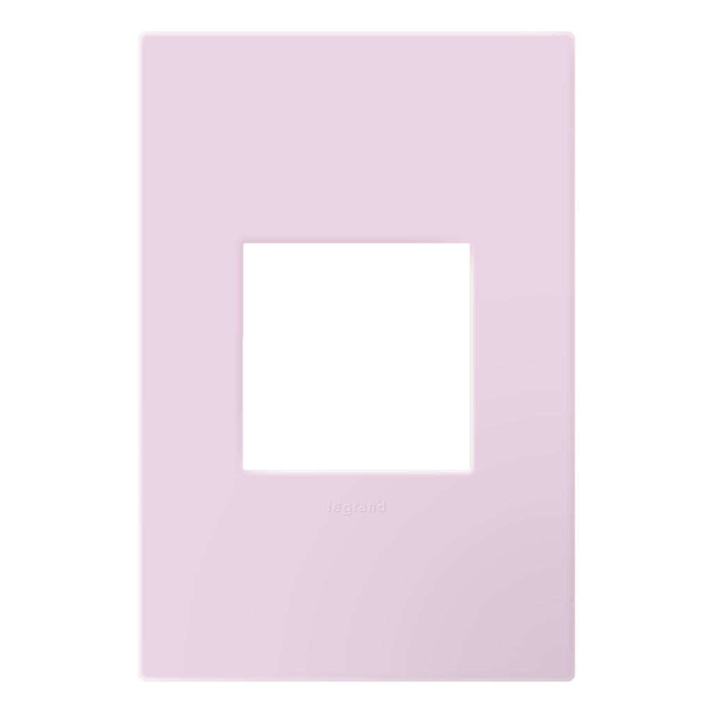Legrand - AWP1G2RA - One-Gang-Plus Screwless Wall Plate with Microban - adorne - Rosa