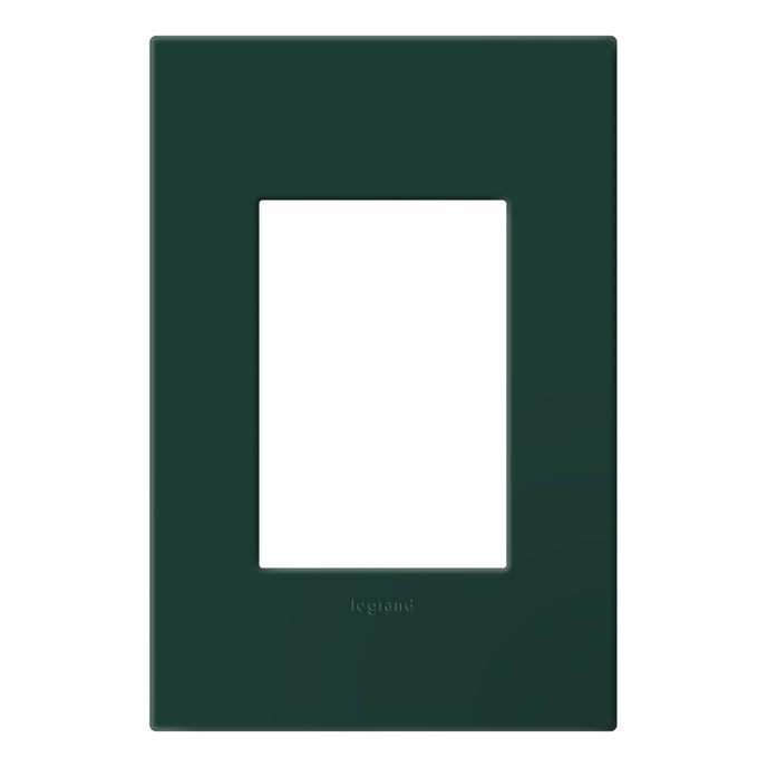 Legrand - AWP1G3EG - One-Gang Screwless Wall Plate with Microban - adorne - Evergreen