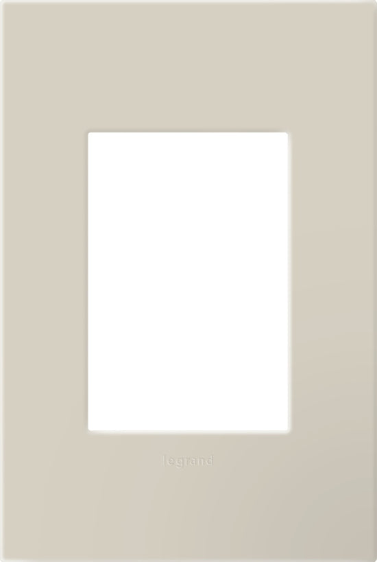 Legrand - AWP1G3OM - One-Gang Screwless Wall Plate with Microban - adorne - Oatmeal
