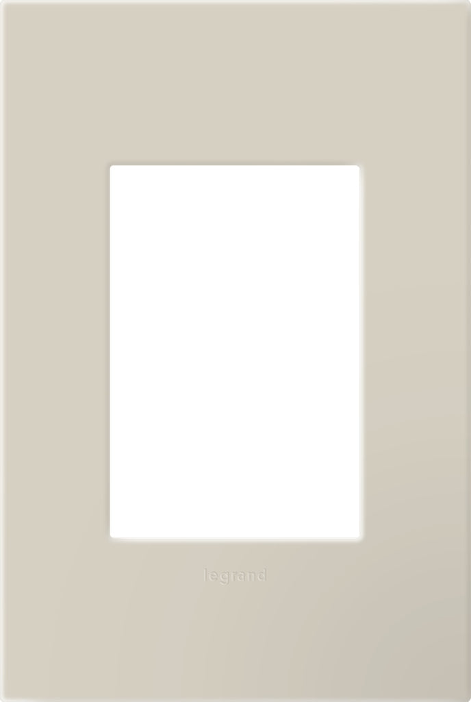 Legrand - AWP1G3OM - One-Gang Screwless Wall Plate with Microban - adorne - Oatmeal