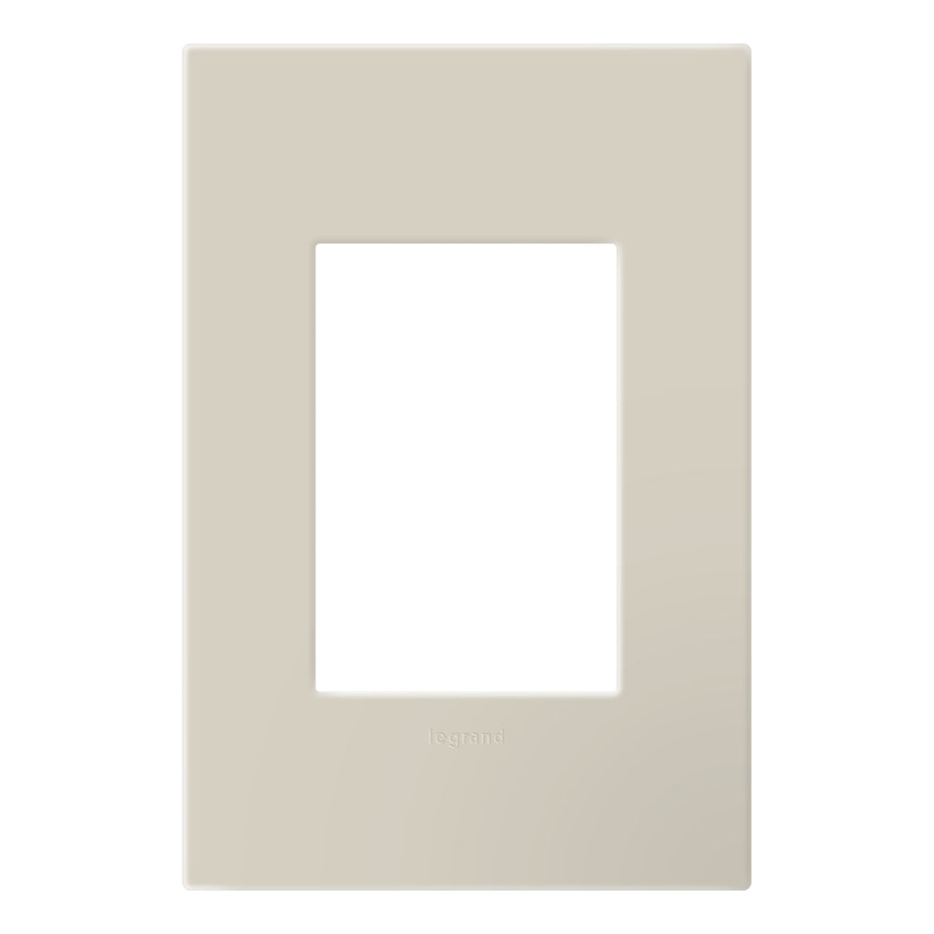 Legrand - AWP1G3OM - One-Gang Screwless Wall Plate with Microban - adorne - Oatmeal