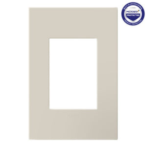 Legrand - AWP1G3OM - One-Gang Screwless Wall Plate with Microban - adorne - Oatmeal