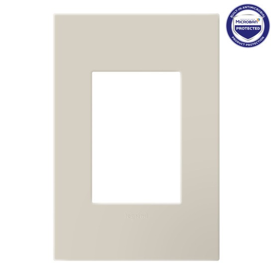 Legrand - AWP1G3OM - One-Gang Screwless Wall Plate with Microban - adorne - Oatmeal