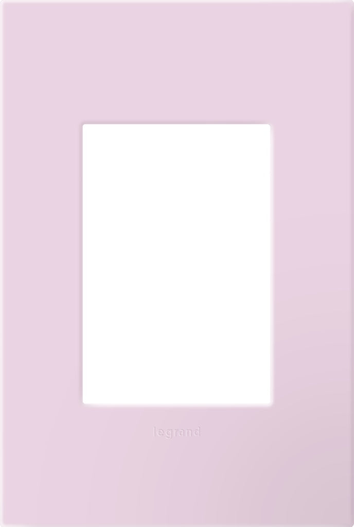 Legrand - AWP1G3RA - One-Gang Screwless Wall Plate with Microban - adorne - Rosa