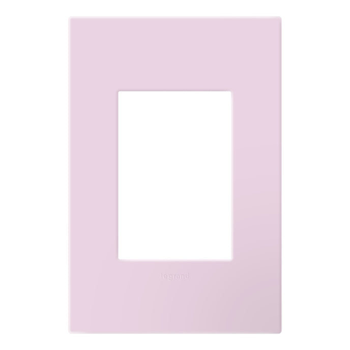 Legrand - AWP1G3RA - One-Gang Screwless Wall Plate with Microban - adorne - Rosa