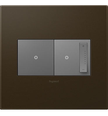 Legrand - AWP2GBR4 - Two-Gang Screwless Wall Plate - adorne - Bronze