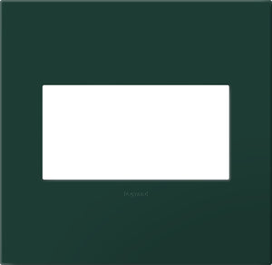 Legrand - AWP2GEG - Two-Gang Screwless Wall Plate with Microban - adorne - Evergreen