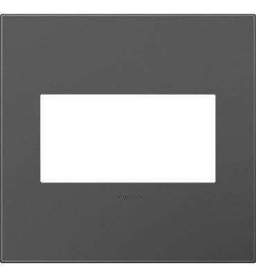 Legrand - AWP2GMG4 - Two-Gang Screwless Wall Plate with Microban - adorne - Magnesium