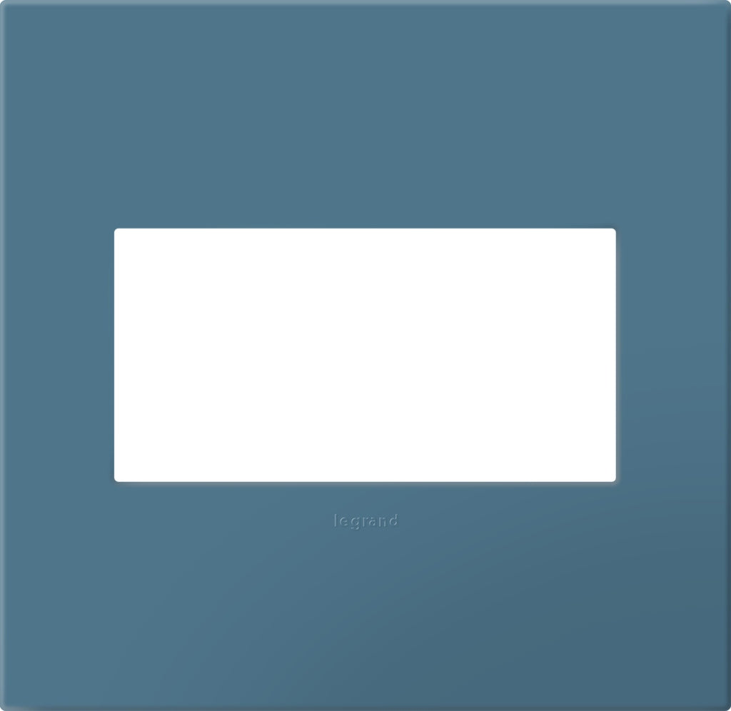 Legrand - AWP2GMY - Two-Gang Screwless Wall Plate with Microban - adorne - Mystic