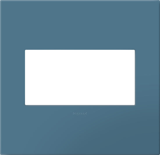 Legrand - AWP2GMY - Two-Gang Screwless Wall Plate with Microban - adorne - Mystic