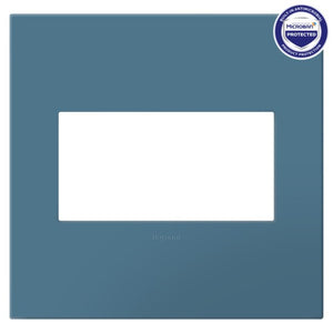 Legrand - AWP2GMY - Two-Gang Screwless Wall Plate with Microban - adorne - Mystic