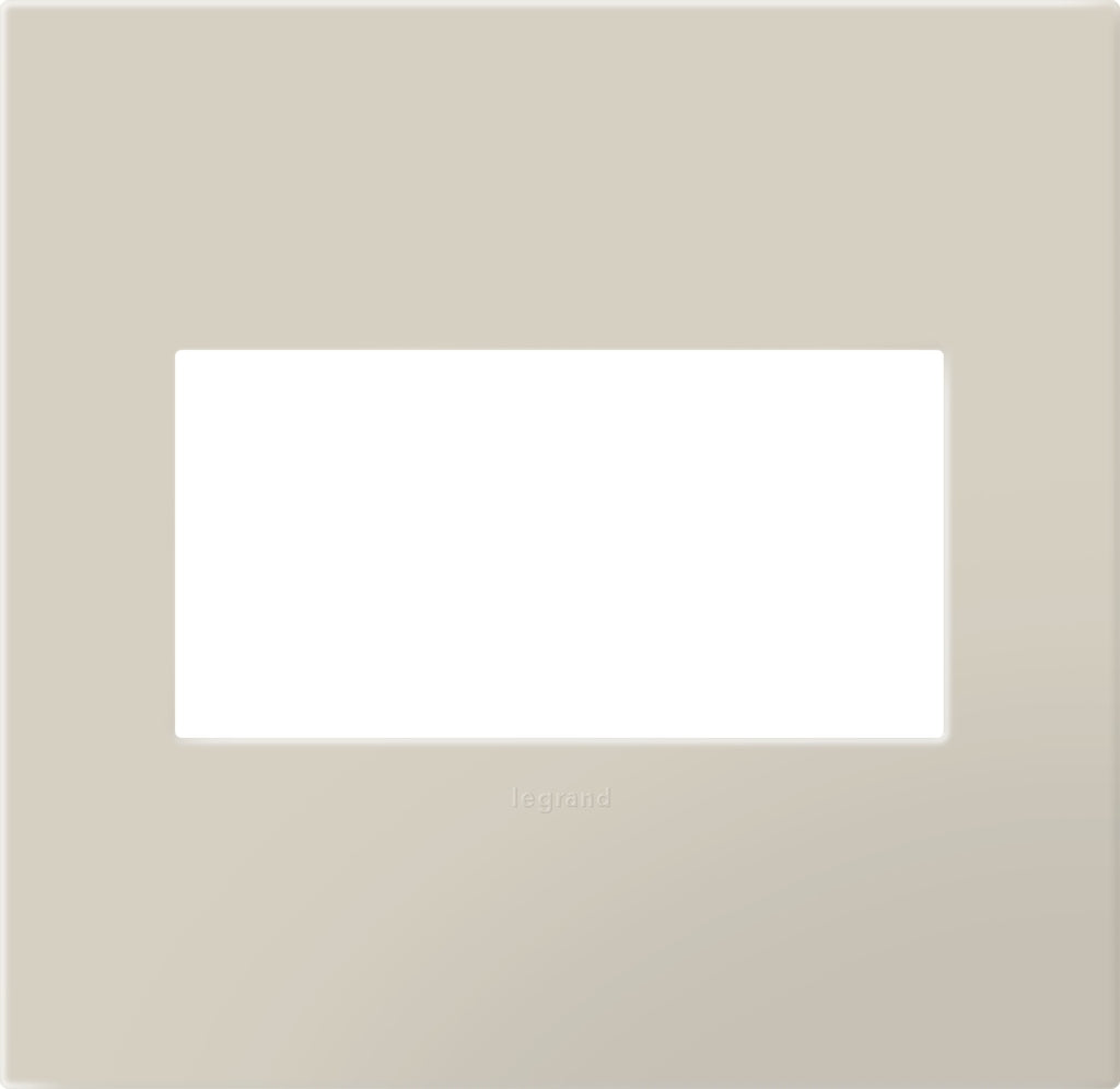 Legrand - AWP2GOM - Two-Gang Screwless Wall Plate with Microban - adorne - Oatmeal