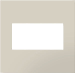 Legrand - AWP2GOM - Two-Gang Screwless Wall Plate with Microban - adorne - Oatmeal