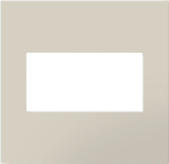 Legrand - AWP2GOM - Two-Gang Screwless Wall Plate with Microban - adorne - Oatmeal