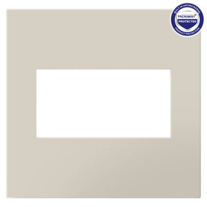 Legrand - AWP2GOM - Two-Gang Screwless Wall Plate with Microban - adorne - Oatmeal