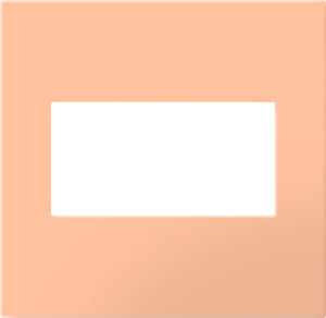 Legrand - AWP2GPY - Two-Gang Screwless Wall Plate with Microban - adorne - Peachy
