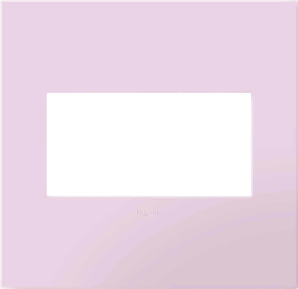 Legrand - AWP2GRA - Two-Gang Screwless Wall Plate with Microban - adorne - Rosa