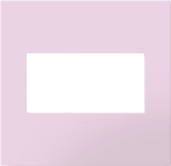 Legrand - AWP2GRA - Two-Gang Screwless Wall Plate with Microban - adorne - Rosa