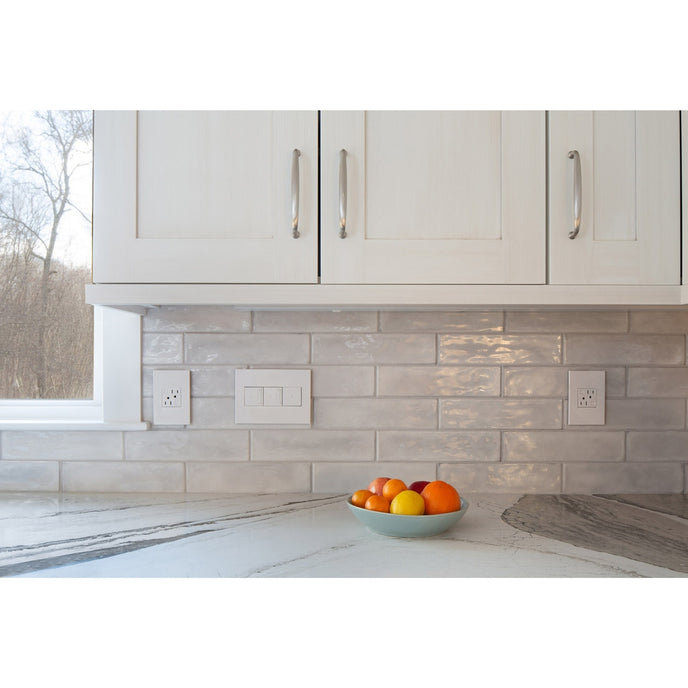 Legrand - AWP2GWH4 - Two-Gang Screwless Wall Plate with Microban - adorne - Gloss White
