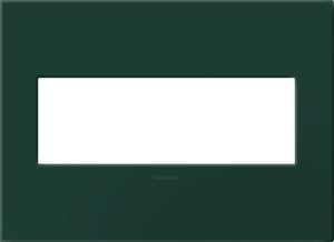 Legrand - AWP3GEG - Three-Gang Screwless Wall Plate with Microban - adorne - Evergreen