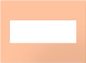 Legrand - AWP3GPY - Three-Gang Screwless Wall Plate with Microban - adorne - Peachy