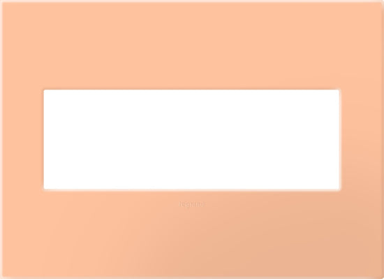 Legrand - AWP3GPY - Three-Gang Screwless Wall Plate with Microban - adorne - Peachy