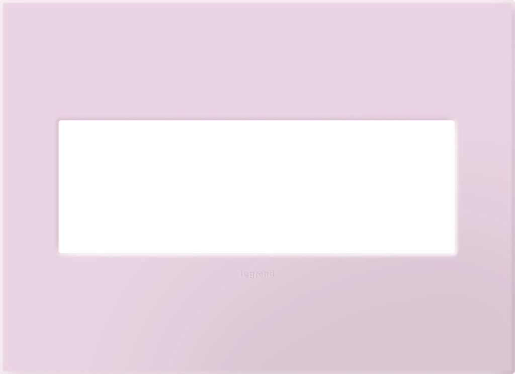 Legrand - AWP3GRA - Three-Gang Screwless Wall Plate with Microban - adorne - Rosa