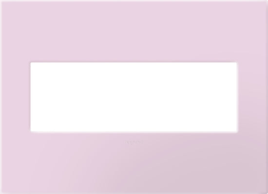 Legrand - AWP3GRA - Three-Gang Screwless Wall Plate with Microban - adorne - Rosa
