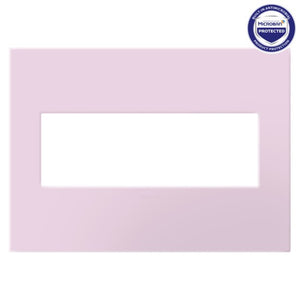 Legrand - AWP3GRA - Three-Gang Screwless Wall Plate with Microban - adorne - Rosa
