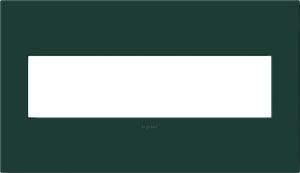 Legrand - AWP4GEG - Four-Gang Screwless Wall Plate with Microban - adorne - Evergreen