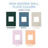 Legrand - AWP4GEG - Four-Gang Screwless Wall Plate with Microban - adorne - Evergreen