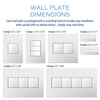Legrand - AWP4GEG - Four-Gang Screwless Wall Plate with Microban - adorne - Evergreen