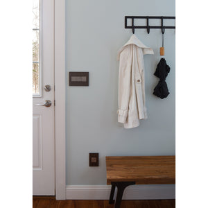 Legrand - AWP5GGR1 - Five-Gang Screwless Wall Plate with Microban - adorne - Graphite