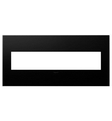Legrand - AWP5GGR1 - Five-Gang Screwless Wall Plate with Microban - adorne - Graphite