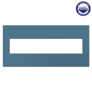 Legrand - AWP5GMY - Five-Gang Screwless Wall Plate with Microban - adorne - Mystic