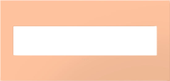 Legrand - AWP5GPY - Five-Gang Screwless Wall Plate with Microban - adorne - Peachy