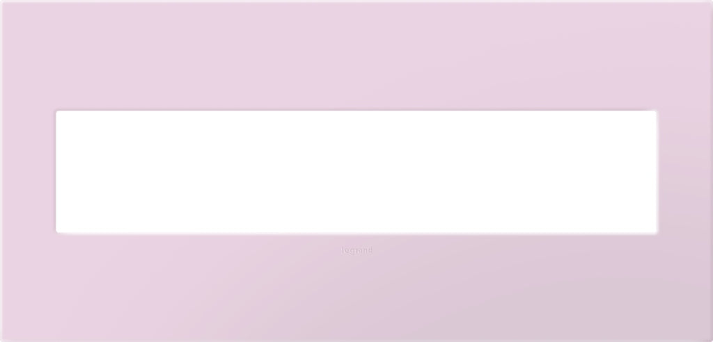 Legrand - AWP5GRA - Five-Gang Screwless Wall Plate with Microban - adorne - Rosa